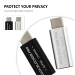 2 PCS Data Blocker USB Type-C Adapter Juice Jacking Prevention Charging Defender Female USB-C Gender Change Hacking gadget - Image 2