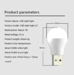 3/2/1PCS Mini USB Plug Lamp Computer Mobile Power Charging USB Small LED Night Light Eye Protection Light 5V 1A USB Gadgets - Image 2