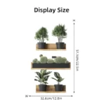 3PCS Green Plant Cactus Potted Wall Stickers for Bedroom Living Room Bathroom Home Decoartion Wall Decals - Image 5