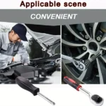 46pc Drive Socket Set 1/4 inch Ratchet Wrench Set with Sockets Metric Hex Bit Socket Set Mechanic Tool Kits for Auto Repair Hous - Image 2