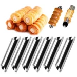 6/12/24pcs Kitchen Stainless Steel Baking Cones Horn Pastry Roll Cake Mold Spiral Baked Croissants Tubes Cookie Dessert Tool ZXH - Image 5