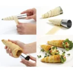 6/12/24pcs Kitchen Stainless Steel Baking Cones Horn Pastry Roll Cake Mold Spiral Baked Croissants Tubes Cookie Dessert Tool ZXH - Image 3