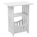 Bedside Table Furniture Decor Coffee End Small Desk Square Space Pvc Wood Plastic Board for Bedroom Tables - Image 6